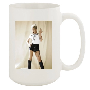 Pink 15oz White Mug