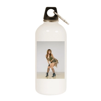 The Pussycat Dolls White Water Bottle With Carabiner