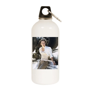 Evangeline Lilly White Water Bottle With Carabiner