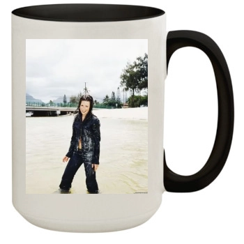 Evangeline Lilly 15oz Colored Inner & Handle Mug