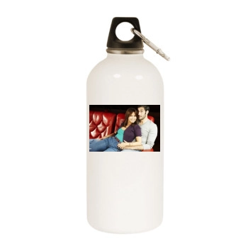 Rachel Stevens White Water Bottle With Carabiner