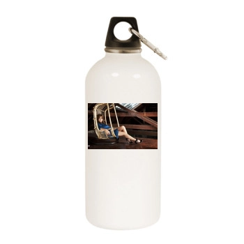 Rachel Stevens White Water Bottle With Carabiner