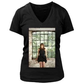 Rachel Stevens Women's Deep V-Neck TShirt