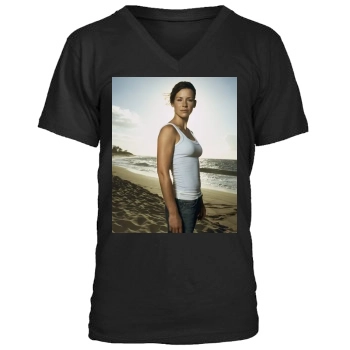 Evangeline Lilly Men's V-Neck T-Shirt