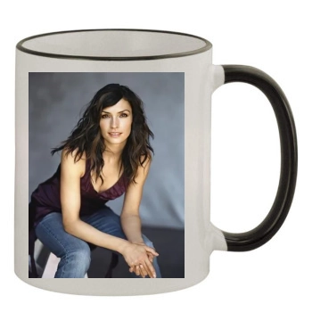 Famke Janssen 11oz Colored Rim & Handle Mug