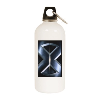 X-Men (2000) White Water Bottle With Carabiner