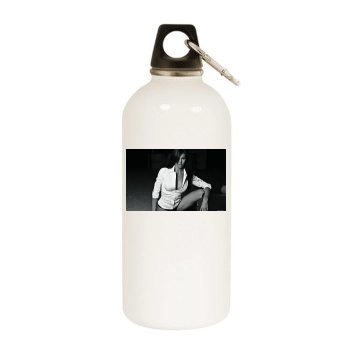 Frederica Ridolfi White Water Bottle With Carabiner