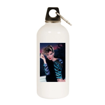 Rene Russo White Water Bottle With Carabiner