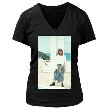 Rene Russo Women's Deep V-Neck TShirt