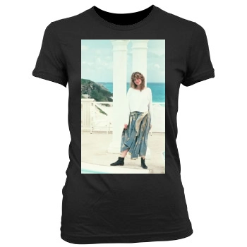 Rene Russo Women's Junior Cut Crewneck T-Shirt