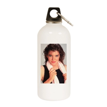 Rene Russo White Water Bottle With Carabiner