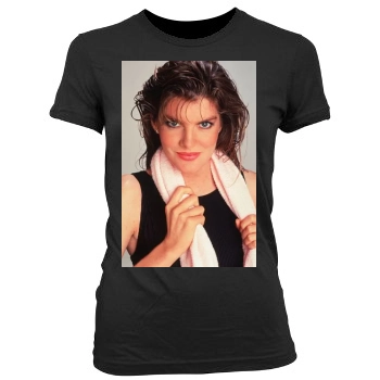 Rene Russo Women's Junior Cut Crewneck T-Shirt