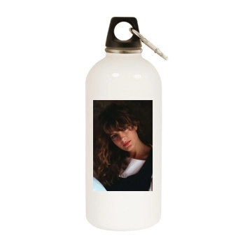 Rene Russo White Water Bottle With Carabiner