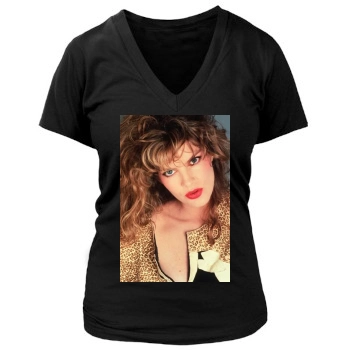 Rene Russo Women's Deep V-Neck TShirt