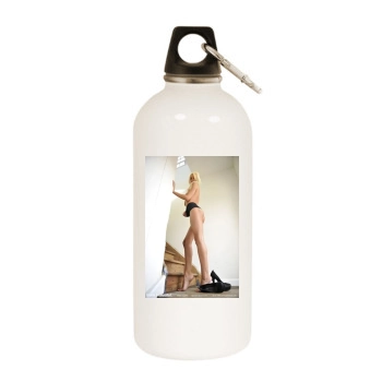 Rhian Sugden White Water Bottle With Carabiner