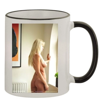 Rhian Sugden 11oz Colored Rim & Handle Mug
