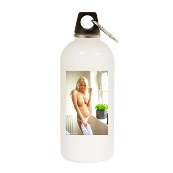 Rhian Sugden White Water Bottle With Carabiner