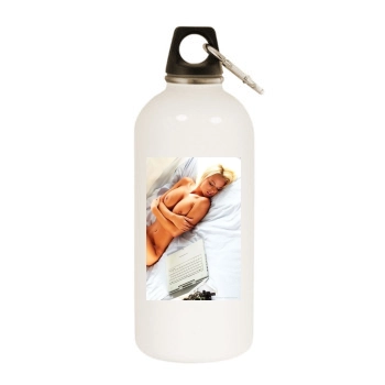 Rhian Sugden White Water Bottle With Carabiner