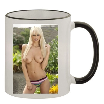 Rhian Sugden 11oz Colored Rim & Handle Mug