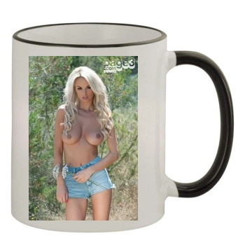 Rhian Sugden 11oz Colored Rim & Handle Mug