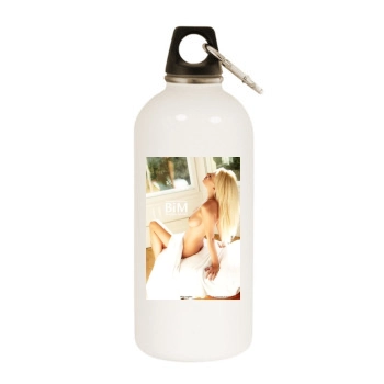 Rhian Sugden White Water Bottle With Carabiner