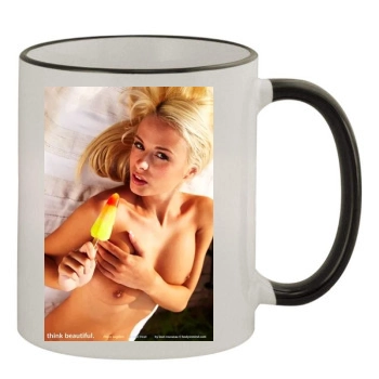 Rhian Sugden 11oz Colored Rim & Handle Mug