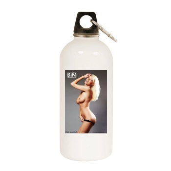 Rhian Sugden White Water Bottle With Carabiner