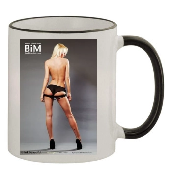 Rhian Sugden 11oz Colored Rim & Handle Mug