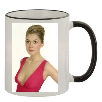 Rosamund Pike 11oz Colored Rim & Handle Mug