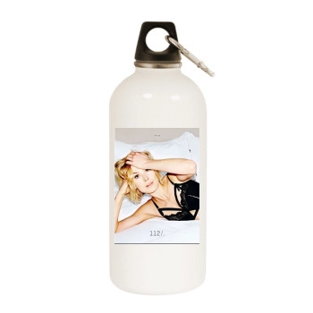 Rosamund Pike White Water Bottle With Carabiner