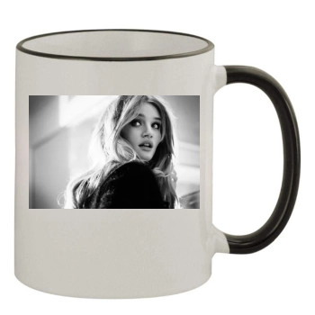 Rosie Huntington-Whiteley 11oz Colored Rim & Handle Mug