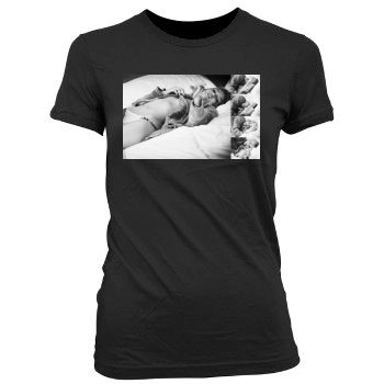 Rosie Huntington-Whiteley Women's Junior Cut Crewneck T-Shirt