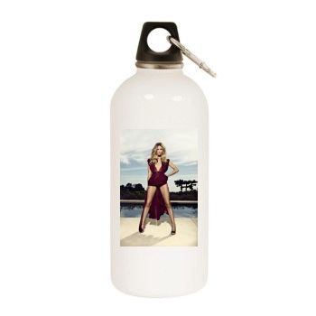 Rosie Huntington-Whiteley White Water Bottle With Carabiner