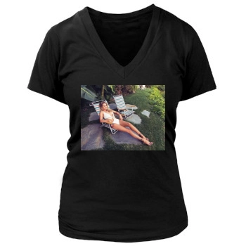 Rosie Huntington-Whiteley Women's Deep V-Neck TShirt