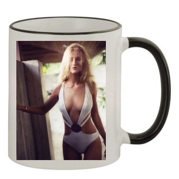 Rosie Huntington-Whiteley 11oz Colored Rim & Handle Mug