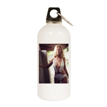 Rosie Huntington-Whiteley White Water Bottle With Carabiner