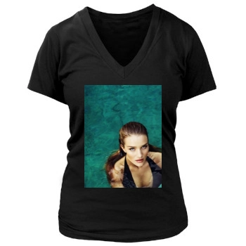 Rosie Huntington-Whiteley Women's Deep V-Neck TShirt