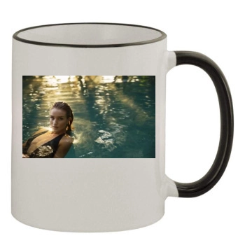 Rosie Huntington-Whiteley 11oz Colored Rim & Handle Mug