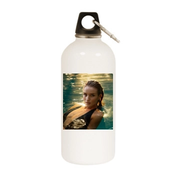 Rosie Huntington-Whiteley White Water Bottle With Carabiner