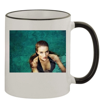 Rosie Huntington-Whiteley 11oz Colored Rim & Handle Mug