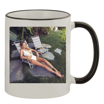 Rosie Huntington-Whiteley 11oz Colored Rim & Handle Mug