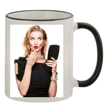 Rosie Huntington-Whiteley 11oz Colored Rim & Handle Mug