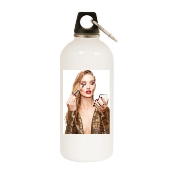 Rosie Huntington-Whiteley White Water Bottle With Carabiner