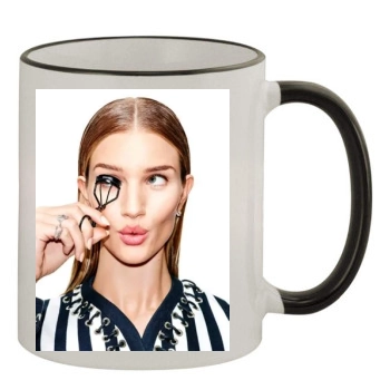 Rosie Huntington-Whiteley 11oz Colored Rim & Handle Mug