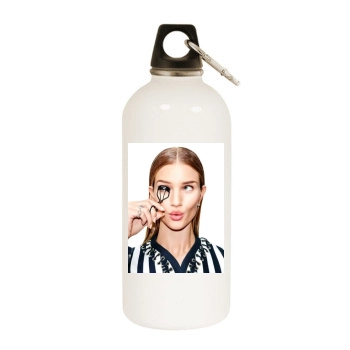 Rosie Huntington-Whiteley White Water Bottle With Carabiner