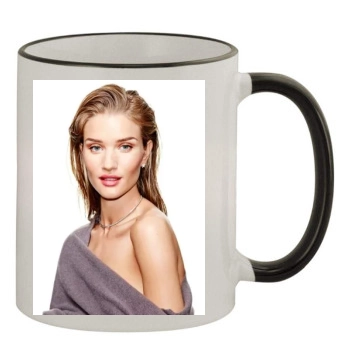 Rosie Huntington-Whiteley 11oz Colored Rim & Handle Mug