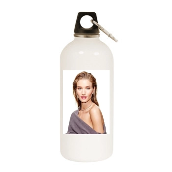 Rosie Huntington-Whiteley White Water Bottle With Carabiner