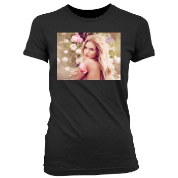 Rosie Huntington-Whiteley Women's Junior Cut Crewneck T-Shirt