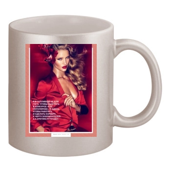 Rosie Huntington-Whiteley 11oz Metallic Silver Mug