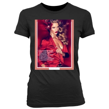 Rosie Huntington-Whiteley Women's Junior Cut Crewneck T-Shirt